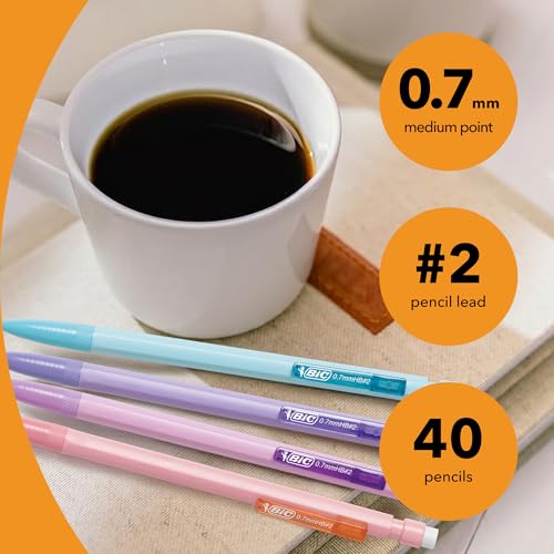 Pastel Edition BIC Xtra-Smooth 0.7mm Mechanical Pencils - 40 Count