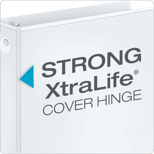 Cardinal Economy 3 Ring Binder - 1 Inch Presentation View, White, Holds 225 Sheets | 4 Pack