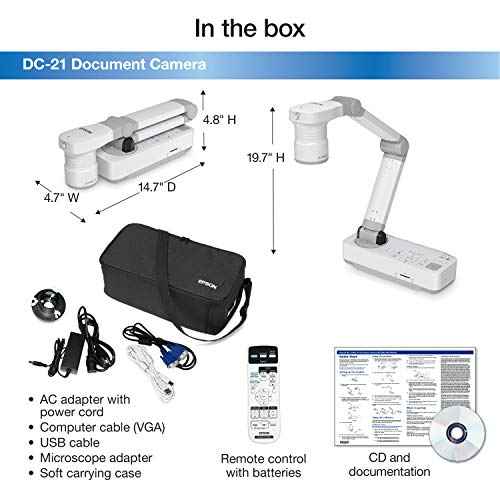 MANUFACTURER RENEWED EPSON DC-21 DOCUMENT CAMERA