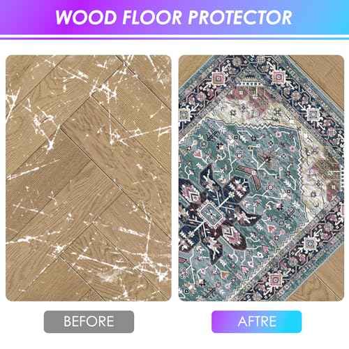 Kuyal Office Chair Mat for Hardwood Floor, 36 x 55 inches Computer Gaming Chair Mat, Low Pile Carpet Desk Chair Mat, Anti-Slip Floor Mats Wood/Tile Protection Mat(36'' x 55'',Green)
