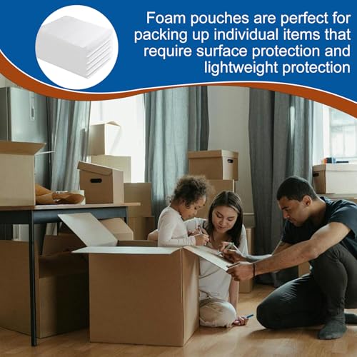 Cushion Foam Wrap Pouches for Moving(100 Pack 10"x12'')