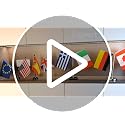 US & Mexico Twin Desk Flag Set - American & Mexican Miniature Flags for Display
