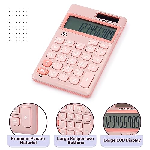 Mr. Pen Light Pink 12-Digit Solar Calculator - 1 Pack