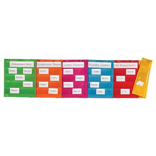 Learning Resources Magnetic Pocket Chart Squares, Classroom/Teacher Organizer, Various Colors, Back to School Resources for Teachers, All Grades, Set of 6