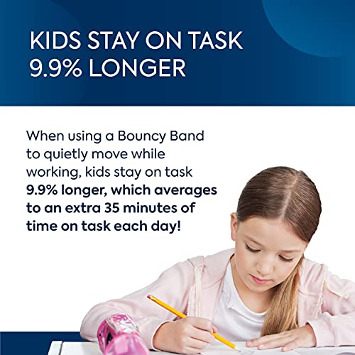 Bouncyband Original Desk Bouncy Bands for Desks, Black, 1-Pack – Office Desk Accessories