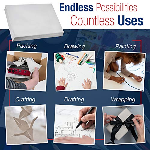 BOX USA Packing Paper Sheets 24" x 30" (1000 Sheets, 50 lb) -