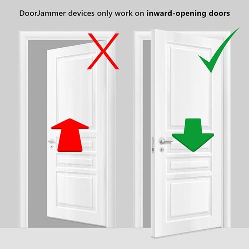 Portable Door Lock Brace for Home Security and Personal Protection (DJ4LD – Lockdown (XL Edition)) 2PACK