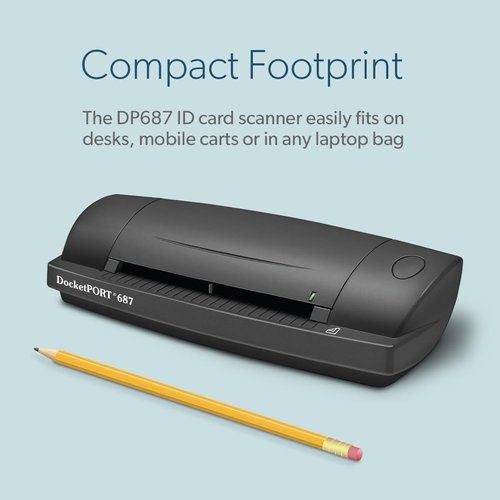 DocketPORT 687 Duplex Card Scanner (DP687) with DocketSCAN Business Card