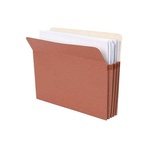 Staples File Pocket Folders, 3.5 Inch Expandable Sides, Letter Size, Easy Organizing & Document Storage, 25-Pack, Brown