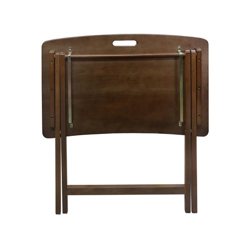 American Trails Arizona Folding Table with Solid American Hardwood - Walnut