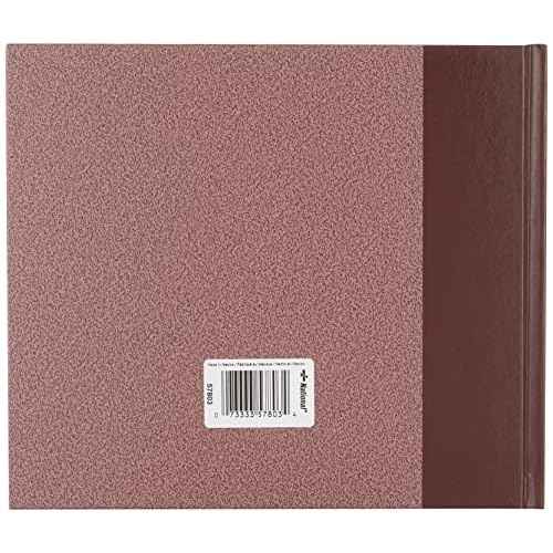 National Visitors Register Book, Hard Cover, Sewn Binding, Ribbon Marker, 8.5" x 9.875", 64 Log-In Sheets, Burgundy (57803)