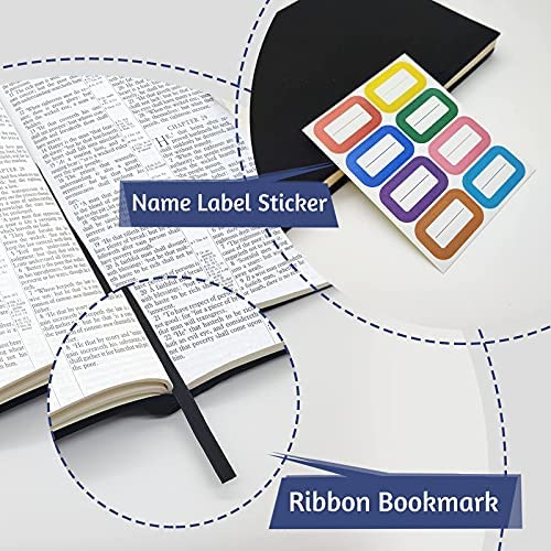 KICNIC 2 Pack Black Stretchable Book Covers 6x9 Inches for Textbooks & Hardcover Books