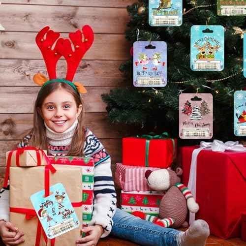 Christmas Money Holder Cards Set of 8 for Cash Gift,Christmas Cards Money Holder Ornaments with Cover for Christmas Decoration,Funny Xmas Cash Gift Ideas, Merry Christmas Hanging Ornaments Decor