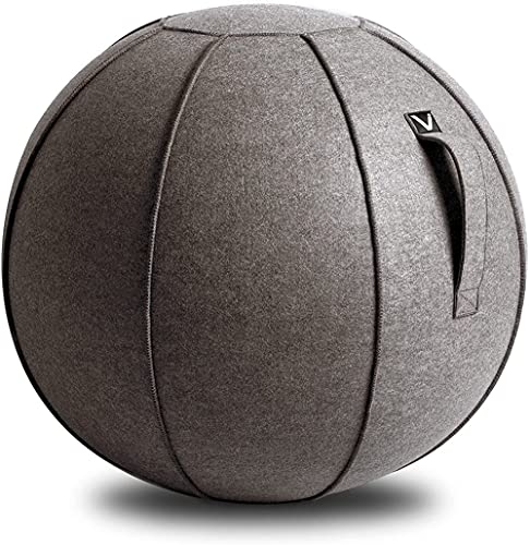 Vivora Luno Premium Ergonomic Sitting Ball Chair - Anthracite, 25–26 in, Supports 400 lb