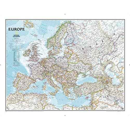 National Geographic: Europe Classic Political Wall Map - 30.5 x 24 inches - Art Quality Print