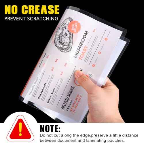 150 Pack 5 Mil Laminating Sheets, 9x11.5 Inches Thermal Laminating Pouches, for Laminator, Letter Size, Ultra Clear, Thick, Hold 8.5x11 Inches, Office School Supplies