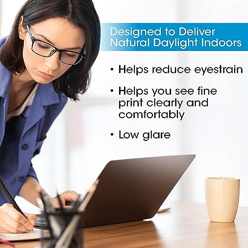 Ottlite Organizer LED Desk Lamp with Wireless Charging - 3 Color Temperatures, Dimmable with Touch Activated Controls, Flexible Neck - Includes Storage Area for Desk Supplies