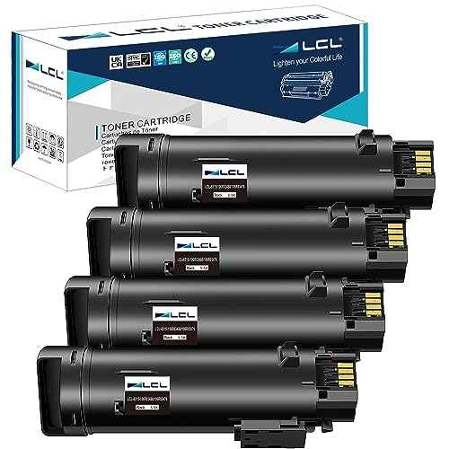 LCL 6515 6510 Black High Yield Toner Cartridge Replacement for Xerox 106R03480 106R03476 for Xerox WorkCentre 6515 6515DN 6515V/N 6515DNI 6515DNM 6515N Phaser 6510 6510DN 6510DNI 6510DNM 6510N (4PK)