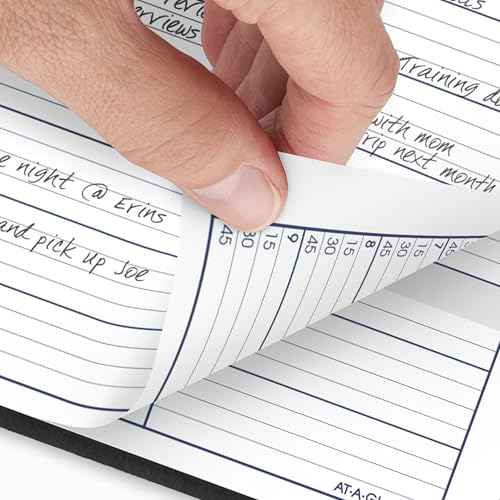 AT-A-GLANCE 2026 Appointment Book Planner, Weekly, 8" x 11", Large, Quarter-Hourly, DayMinder, Black (G5200026)