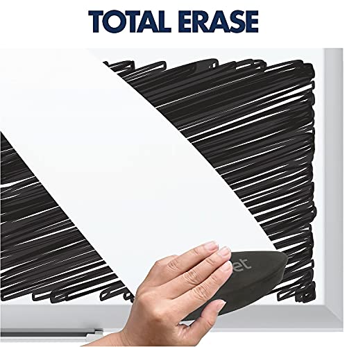 Quartet Whiteboard, Non-Magnetic Dry Erase White Board, 3' x 2', Total Erase, Silver Aluminum Frame (S533)
