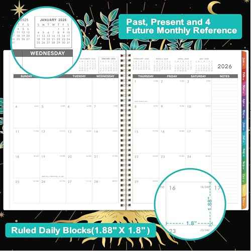 2026 Monthly Planner - Monthly Planner/Calendar 2026, from January to December 2026, 8.75'' x 11'', 12-Months 2026 Planner With Tabs, Inner Pocket