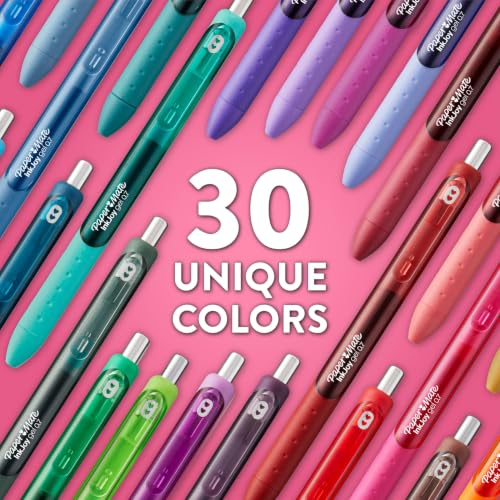 Paper Mate InkJoy Gel Pen Set 10 Assorted Colors Medium Point 0.7mm No-Smear Fast-Drying
