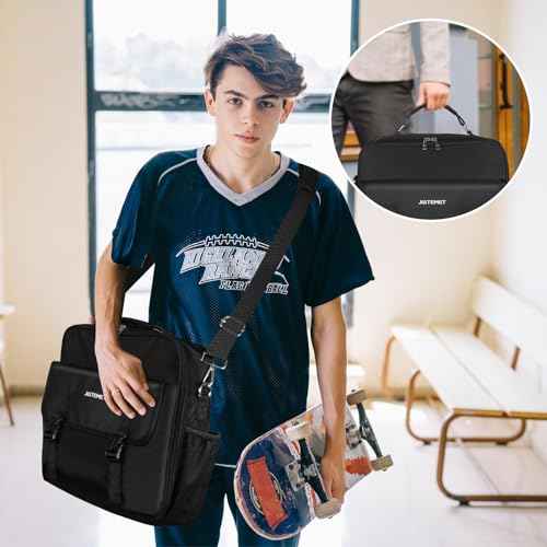 Zipper Binder 3 Ring, 500 Sheets Capacity, 2 Inch Binder with Shoulder Strap Fits for 14 Inch Laptop School and Office