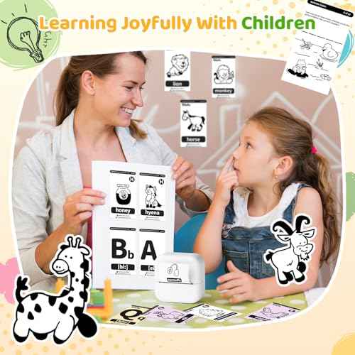 Print Pods Mini Printer, Sticker Maker Machine M02X, Mini Portable Pocket with Sticker, Bluetooth Inkless Receipt for Phone, Thermal Portable Printer for Journal, Note, Photos, Learning