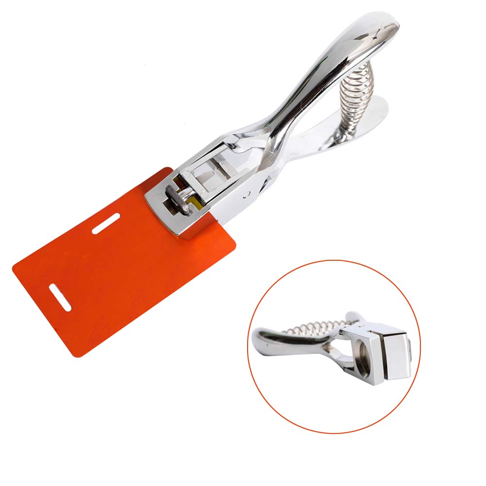 Slot Punch - PVC ID Card Hole Punch Plier Tool - Handheld Design for Easy Use