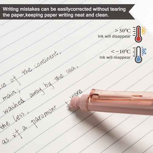 Linbsunne Erasable Pens 0.5mm Gel Ink Pens for School Office Fine Point Pens Smooth Writing Work Pen with Erasers (12-count,Black Ink)