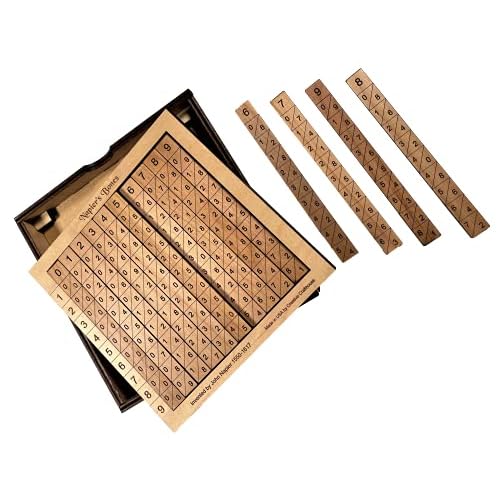 Creative Crafthouse Napiers Bones - Classic Math Calculator for Educators and Math Geeks