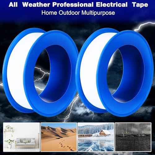 PTFE Tape 1/2 x 520 Inches Plumbers Waterproof Sealant Plumbing Tape for Shower Head Repairing Water Pipe Sealing (White,200 Rolls)