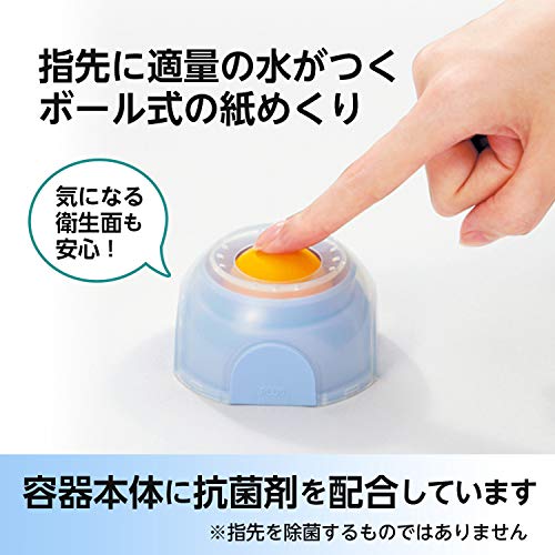 PLUS Envelope Moistener with Floating Ball - Blue, Mess-Free Refillable Office Stamp & Envelope Moisturizer