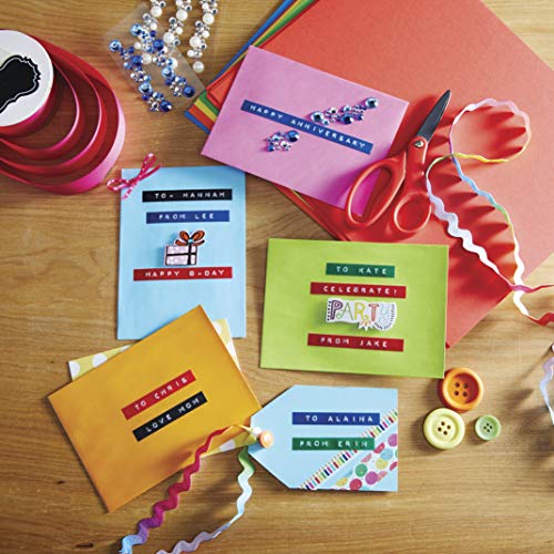 DYMO Embossing Label Maker with 3 DYMO Label Tapes Organizer Xpress Pro Starter Kit Ergonomic Design For Home DIY & Crafting