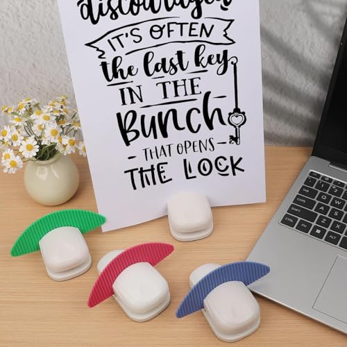 4-Pack Desktop Paper Holders Clips for Documents and Reading