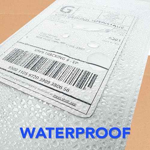 1000 Count 4.5" x 6" Shipping Label Envelopes, Clear Packing List Pouches with Self-Adhesive Back, Top Loading for Shipping Labels Sleeves, for Packing Slips, Labels Invoices & Paperwork. GPI