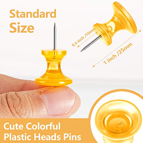 Outus 60 Pcs Giant Push Pins Large Thumb Tacks - Colorful with Case (Colorful / 60)