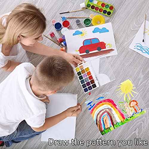 Queekay 40 Pcs Acrylic Sheets 10 x 8 x 0.04 Inch Clear Plastic Sheet with Protective Paper Clear Petg Panels for Craft Projects, DIY Display,Replacement Picture Frame Glass