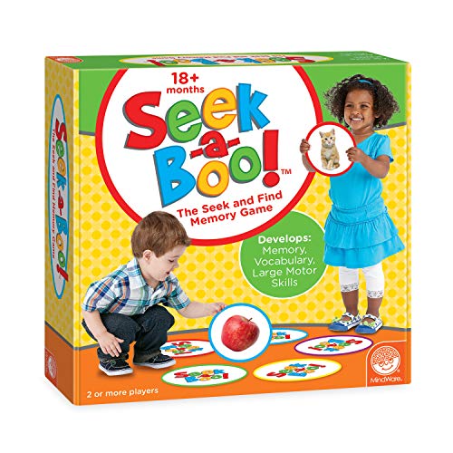 MindWare Seek-a-Boo Large Memory & Matching Toddler Flash Card Game