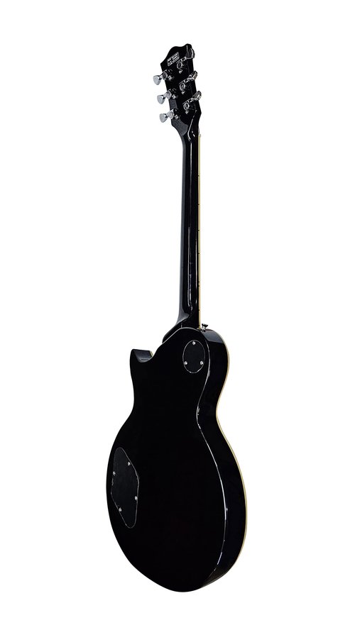 IYV 6 String Solid-Body Electric Guitar, Right, Black (ILS-340 BK)