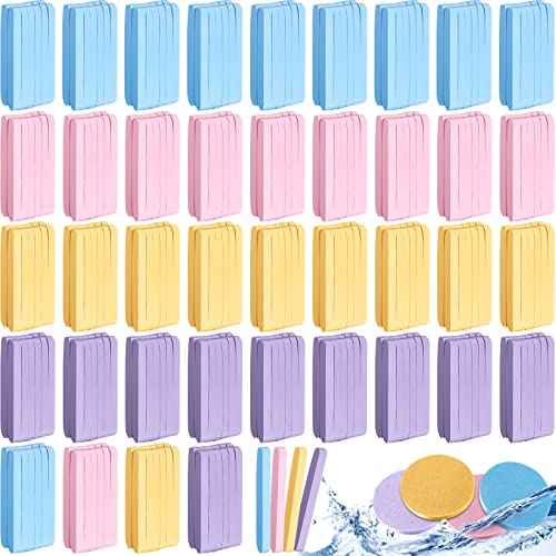 480 Count Compressed Facial Sponges Makeup Removal Round Face Wash Sponge Reusable for Cleansing Exfoliating PVA Spa Facial Pads for Women Esthetician Beauty Remover Supplies(Yellow,purple,blue,pink)