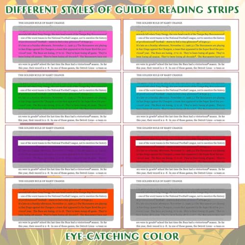 Guided Reading Strips for Kids - Dyslexia & Visual Stress Reading Tools