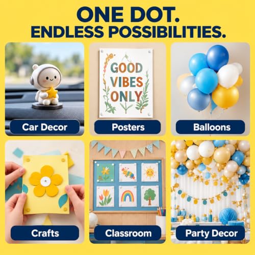 100Pcs Double Sided Tape Dots - Removable Nano Adhesive Glue for Posters & Lightweight Decor (Variation: THIS listing 100)
