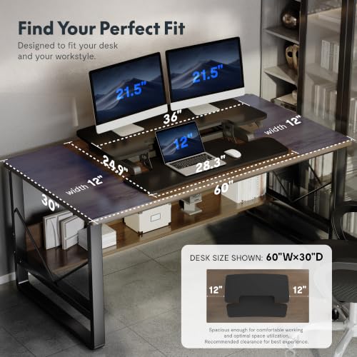 FLEXISPOT 36-Inch Height Adjustable Standing Desk Converter Black