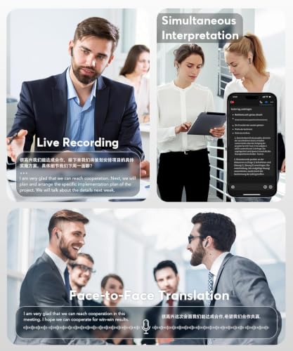 Paekole Obsidian Black Real-Time AI Translation Earbuds 198 Languages No Subscription