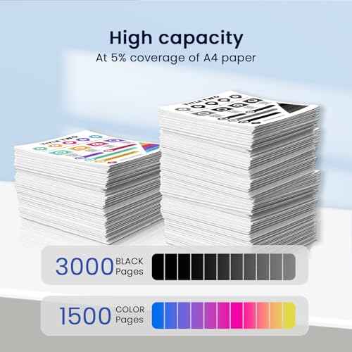 LC406 Ink Cartridges High Yield Compatible for Brother LC406 LC-406 LC406XL Work with Brother MFC-J4335DW MFC-J4345DW MFC-J4535DW MFC-J6555DW Printer (4-Pack, Black Cyan Magenta Yellow)