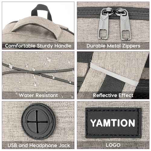 YAMTION School Backpack for Women and Teen Girls,College Bookbag Laptop Back Pack School Bag with USB Port for High School College Students Work