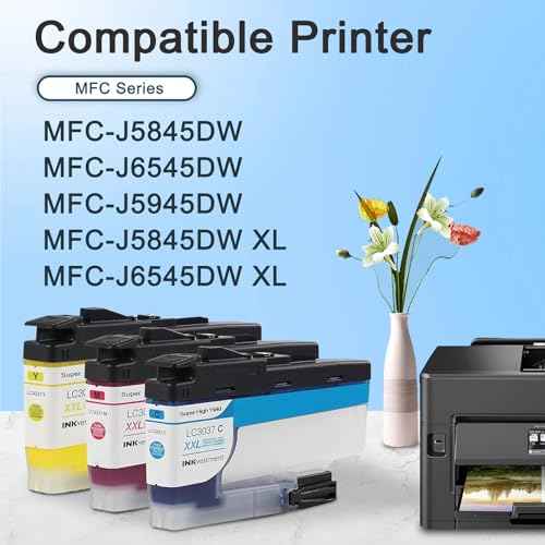LC3037 XXL Super High-Yield Color Ink Cartridges 3-Pack Cyan/Magenta/Yellow Replacement for Brother LC3037 XXL Ink Cartridge for Printer MFC-J5845DW MFC-J6945DW MFC-J6545DW MFC-J5945DW