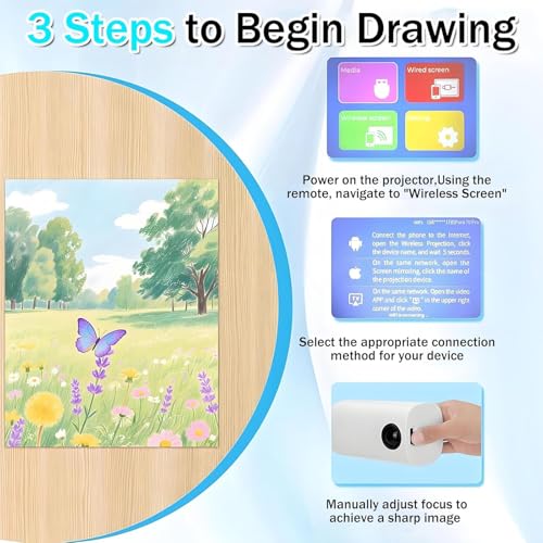 Drawing Projector for Tracing, Art & Craft Projection, Fits A4/A3