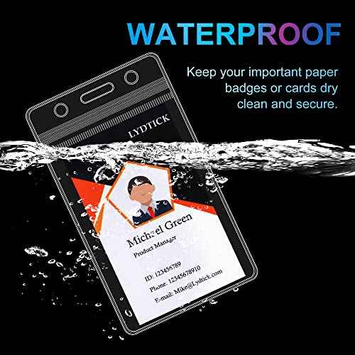 100 Pcs Retractable Badge Reels & ID Badge Holder, Heavy Duty Badge Holder Clips Bulk ID Card Key Holders with Ring for Nurse Office Work Employee School Supplies